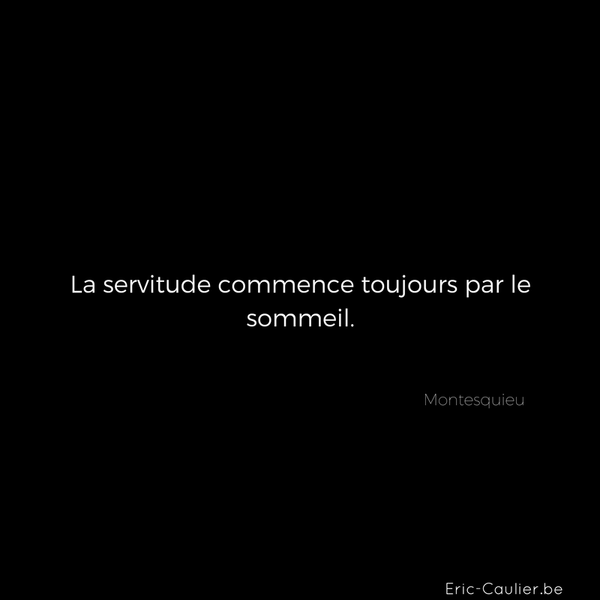 Citation de Montesquieu